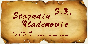 Stojadin Mladenović vizit kartica